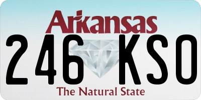 AR license plate 246KSO