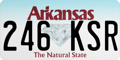 AR license plate 246KSR