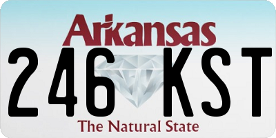 AR license plate 246KST