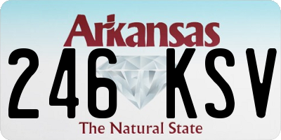 AR license plate 246KSV