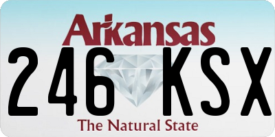 AR license plate 246KSX