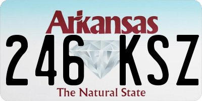AR license plate 246KSZ
