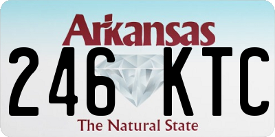 AR license plate 246KTC