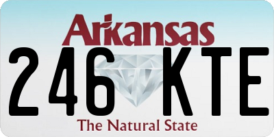 AR license plate 246KTE