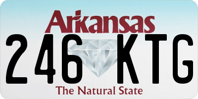 AR license plate 246KTG