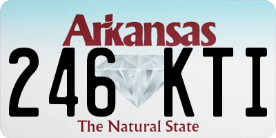 AR license plate 246KTI