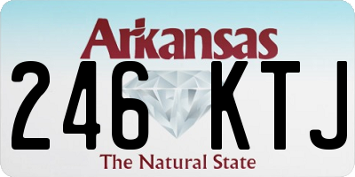 AR license plate 246KTJ