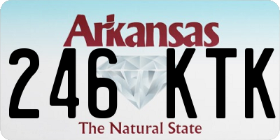 AR license plate 246KTK