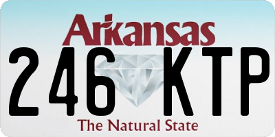 AR license plate 246KTP