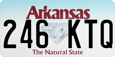 AR license plate 246KTQ