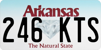 AR license plate 246KTS