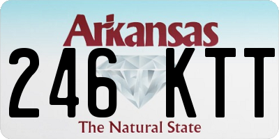 AR license plate 246KTT