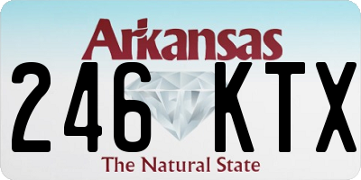 AR license plate 246KTX