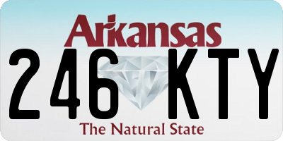 AR license plate 246KTY