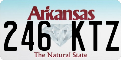 AR license plate 246KTZ