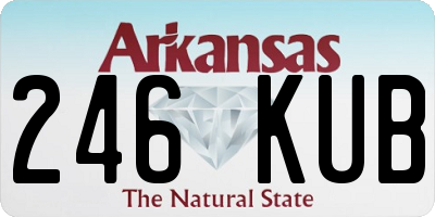 AR license plate 246KUB