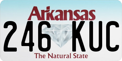 AR license plate 246KUC