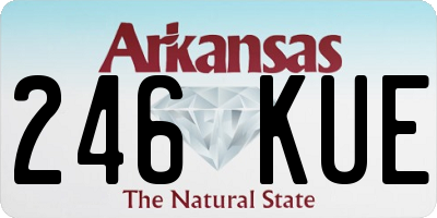 AR license plate 246KUE