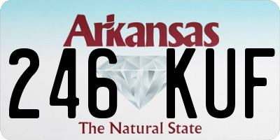 AR license plate 246KUF