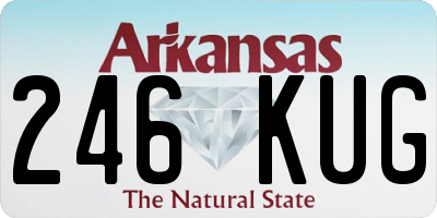 AR license plate 246KUG