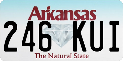 AR license plate 246KUI