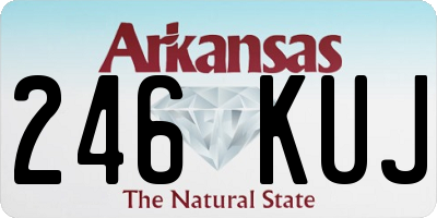 AR license plate 246KUJ