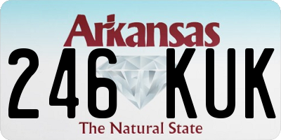 AR license plate 246KUK