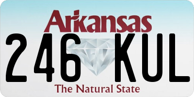 AR license plate 246KUL