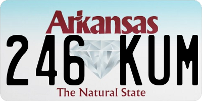 AR license plate 246KUM