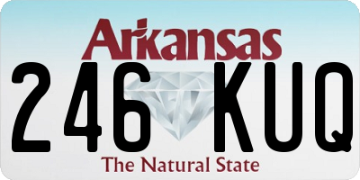 AR license plate 246KUQ