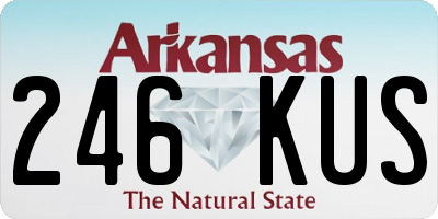 AR license plate 246KUS