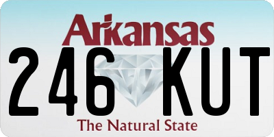AR license plate 246KUT