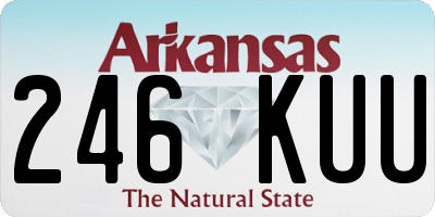AR license plate 246KUU