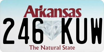 AR license plate 246KUW