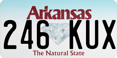 AR license plate 246KUX