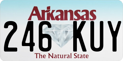 AR license plate 246KUY