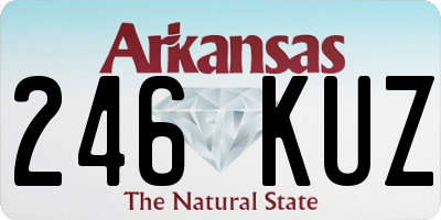 AR license plate 246KUZ