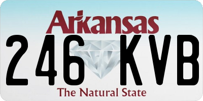 AR license plate 246KVB
