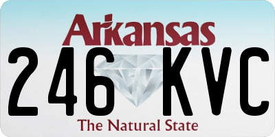 AR license plate 246KVC