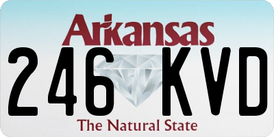AR license plate 246KVD