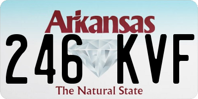 AR license plate 246KVF