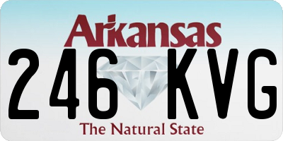 AR license plate 246KVG