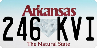 AR license plate 246KVI