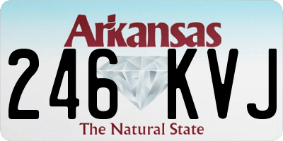 AR license plate 246KVJ