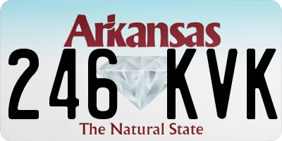 AR license plate 246KVK