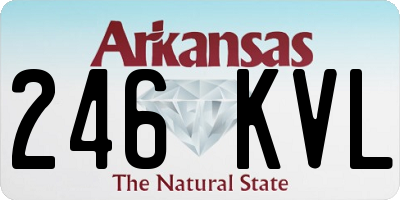 AR license plate 246KVL