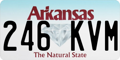 AR license plate 246KVM