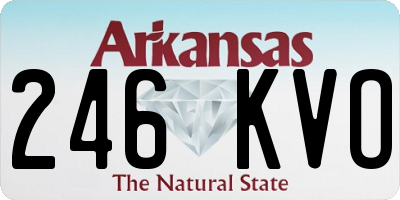 AR license plate 246KVO
