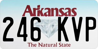 AR license plate 246KVP