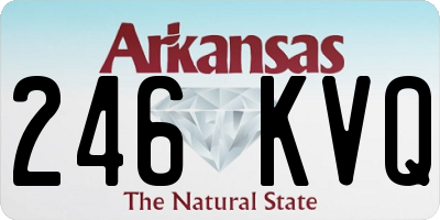 AR license plate 246KVQ